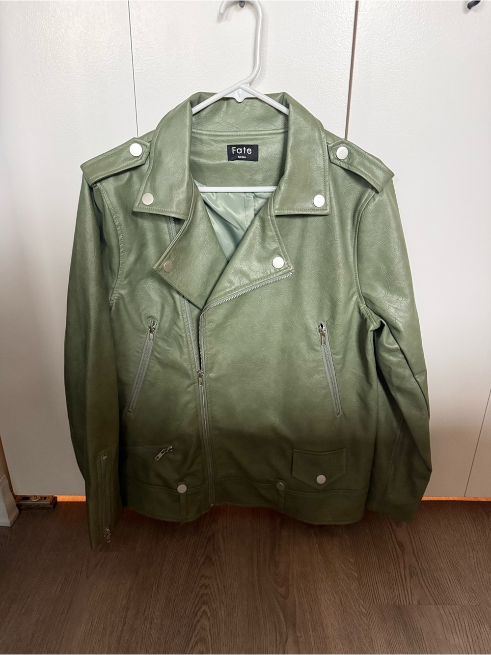 Fate Olive Green Moto Jacket
